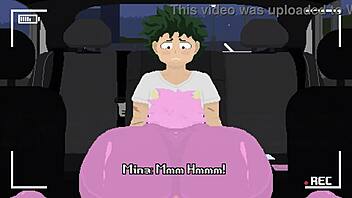 Mina's Car Sex Show! Rough Riding Monster Cock!