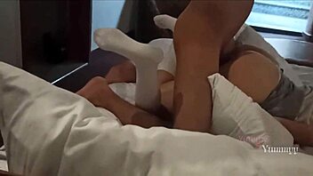 she moves her sexy nalgas while getting penetrated. this young amateur loves older guys taking control in uniform fetish play.