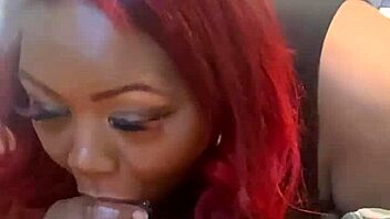 Big Tit Redhead Loves To Suck Big Black Dicks