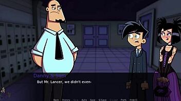 Danny Phantom gets a genie handjob in Amity Park!