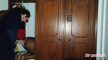 she hid in the closet after interracial sex with her brother-in-law, but her husband caught her.