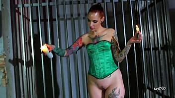 hey, silvia rubi is teaching melissa some intense wax play tricks!