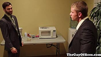 muscular office hunks engage in hardcore gay anal fucking