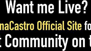 Angelina Castro Drills Her Hairy Pussy With Big Glass Dildo