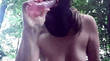 Female Slave Amuses In Forest July 24