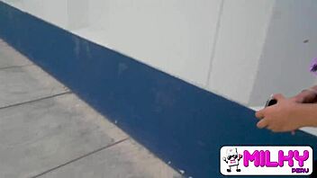 A beautiful Peruvian babe gets naughty on camera