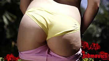 young blonde chloe couture in doggystyle position