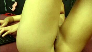 Sultry brunette pleasures herself with a toy as you watch