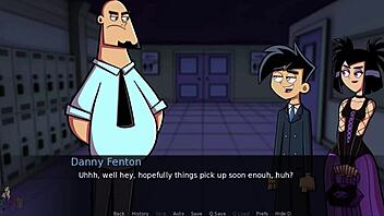 Danny Phantom gets a genie handjob in Amity Park!