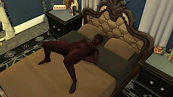 ebony demi masturbates in anime hentai