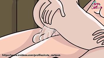 Boruto and Sarada engage in detailed sexual activities in this anime scene