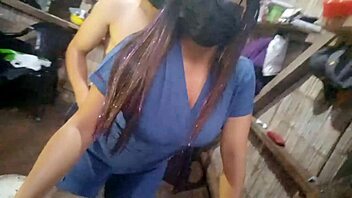 Latina MILF Invites Messenger For Bent Over Doggy POV Fucking