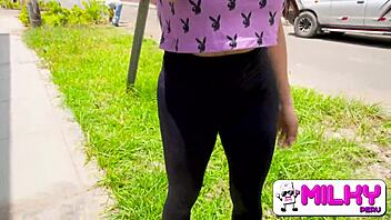 i will do what you tell me, fucking this submissive busty peruvian outdoors