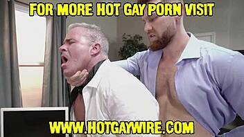 Two Horny Boys Fuck Anal While Boss Is Away