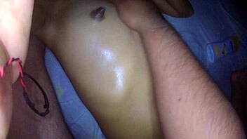 Damn, giving my sexy Mexican stepsister an erotic massage and playing with her pussy!