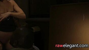 european milf bent over in close up glamour scene