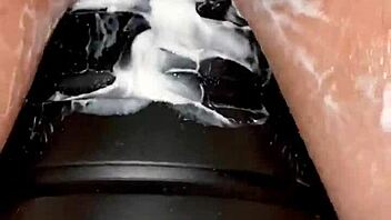 Close up dildo insertion in anal