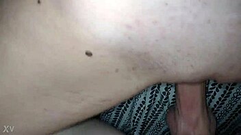 Tight amateur pussy gets stretched by monster cock for creampie.