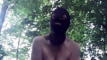 Female Slave Amuses In Forest July 24