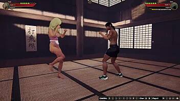 Faye And Dela Engage In Naked Wrestling Match