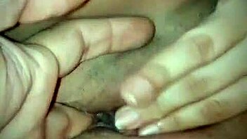 Husband fingers and fucks his wet wife at home.