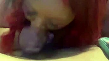 Big Tit Redhead Loves To Suck Big Black Dicks