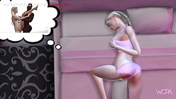 Animated Barbie gets caught cheating with a well-endowed black man