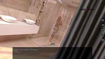 Alex Watches Jena Taking Shower In Dreams Of Desire!