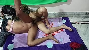 sexy wife and friend in indian setting, brunette young girlfriend