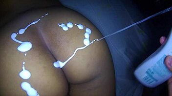 Damn, giving my sexy Mexican stepsister an erotic massage and playing with her pussy!