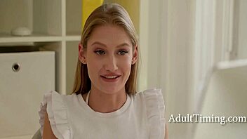 showing the new girl our wild office culture. we broke her in with a steamy ffm session in heels.