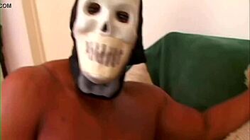 Wow! Blindfolded naked girls take on huge ebony shafts!