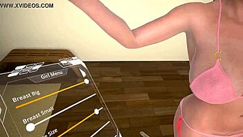 Redhead in shower bathing reality game!