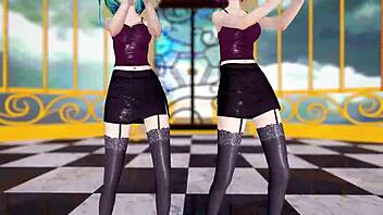 hololive uruha rushia tocoyami towa jaipur dance mmd