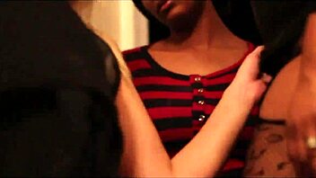 horny girl rides big cock with big tits and ass in group