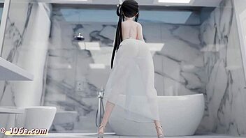 zhenghai dances nude in 3d anime style