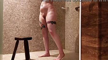 Hey, did you see the hidden camera catch a hotel client masturbating in the shower?