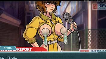 Брюнетка хентай мадама цеди мляко при оргазъм в играта