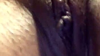 Latina with big ass intensely masturbates her sexy pussy in mature solo session.