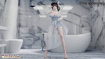 zhenghai dances nude in 3d anime style