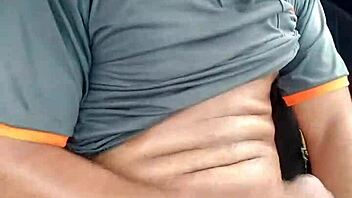 Solo Boy Masturbates Outdoors Intensely