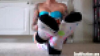 Watch us get all wet in our stockings