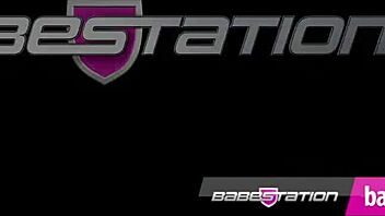 cici anders relaxes with a vibrator in babestation studio wearing lingerie and stockings