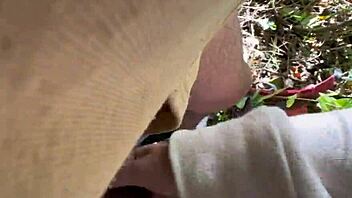 outdoor walk turns into fucking for mature latina couple