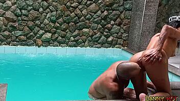 Steamy session with sizzling hot Ksal in a luxurious suite, indulging in an exhilarating waterfall encounter and multiple climaxes