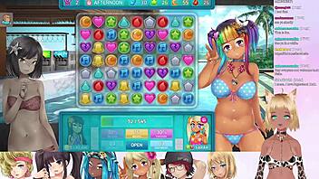 vtuber lewdneko plays huniepop double date