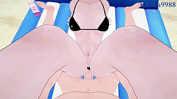 Tatsumaki and Captain Mizuki in Wild 3D Hentai Sex Scene