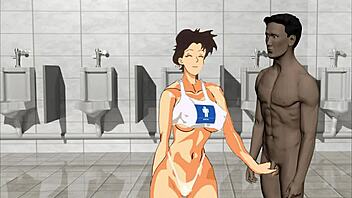 Keiko Enjoys Outdoor Public Bath Experience