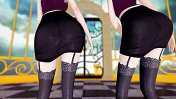 hololive uruha rushia tocoyami towa jaipur dance mmd