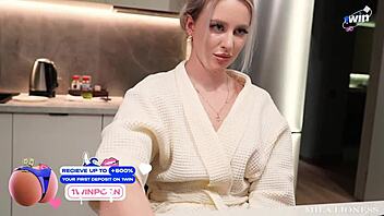 I won my stepsister's pussy at cards and now we're fucking hard